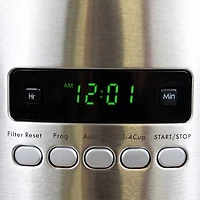 Cafetière à filtre automatique Aroma Control de Kenmore - 12 tasses - Rouge/Inox