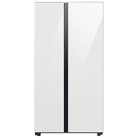 Open Box - Samsung Bespoke 36" 22.6 Cu. Ft. Side-By-Side Refrigerator w/ Water Dispenser (RS23CB760012AA) - White - Scratch & Dent