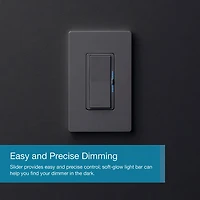 Trousse de départ à gradateur intelligent Diva de Lutron pour éclairage intelligent Caséta (DVRF-BDG-1D-C)