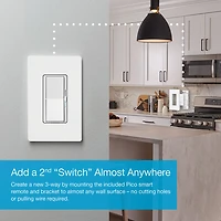 Trousse de départ à gradateur intelligent Diva de Lutron pour éclairage intelligent Caséta (DVRF-BDG-1D-C)