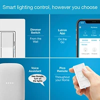 Trousse de départ à gradateur intelligent Diva de Lutron pour éclairage intelligent Caséta (DVRF-BDG-1D-C)
