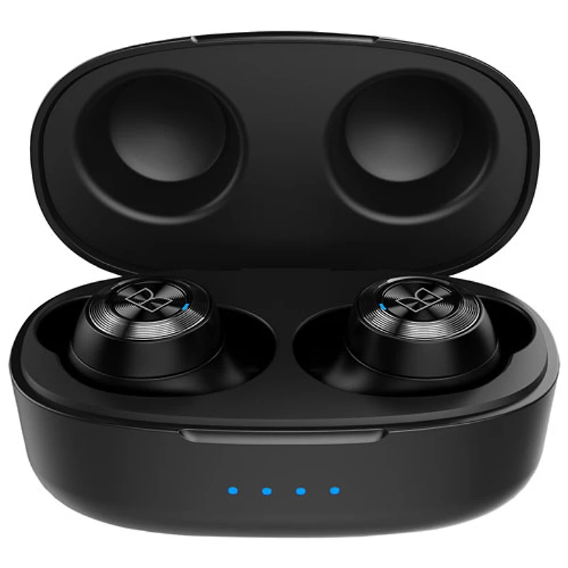 Écouteurs boutons 100 % sans fil Achieve 100 Airlinks de Monster - Noir/Argenté