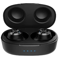 Écouteurs boutons 100 % sans fil Achieve 100 Airlinks de Monster - Noir/Argenté