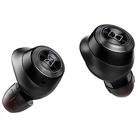 Écouteurs boutons 100 % sans fil Achieve 100 Airlinks de Monster - Noir/Argenté