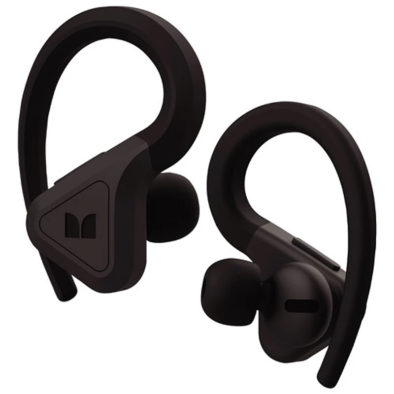 Écouteurs boutons 100 % sans fil à suppression active du bruit DNA Fit de Monster - Noir/Rouge