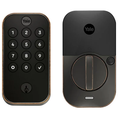 Serrure intelligente Bluetooth Assure Lock 2 avec pavé numérique et serrure de Yale - Bronze huilé