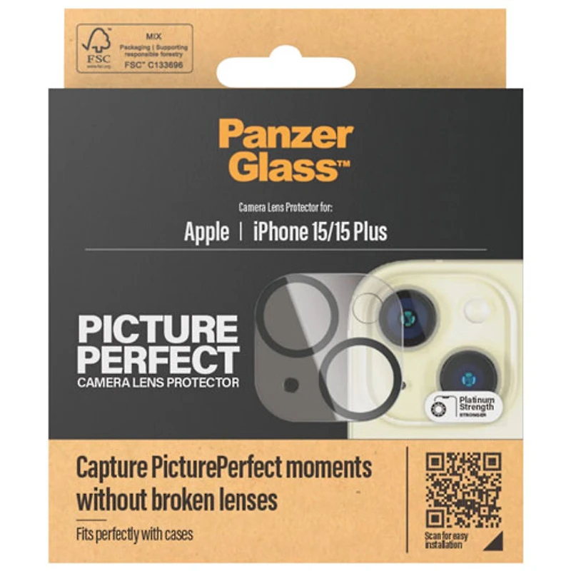 PanzerGlass Camera Lens Protector for iPhone 15/15 Plus