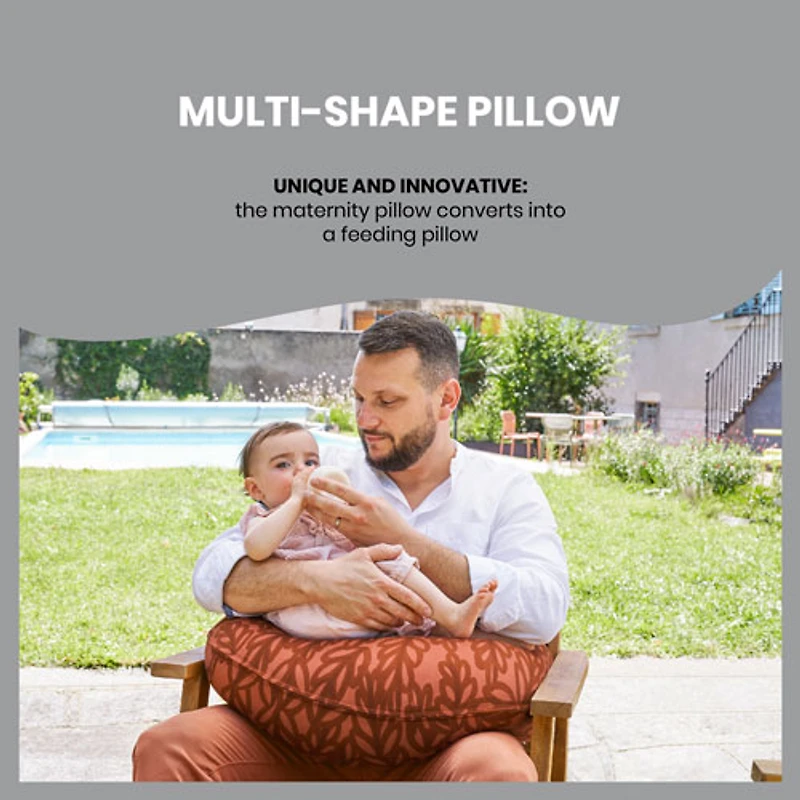 Babymoov B.Love 2-in-1 Maternity & Nursing Pillow - Terracotta