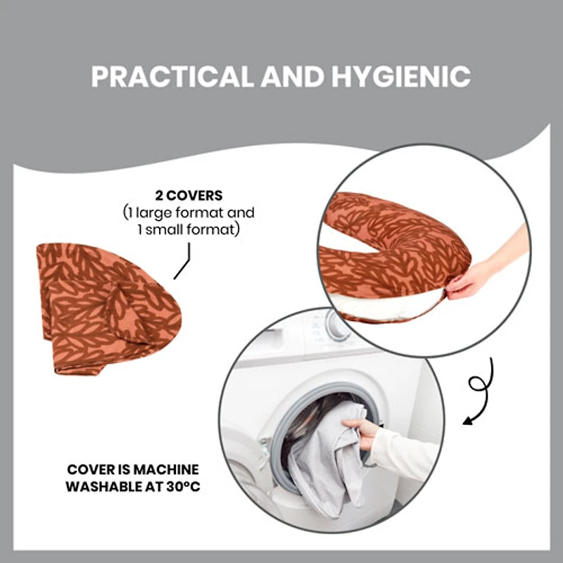 Coussin de maternité et d'allaitement 2-en-1 B.Love de Babymoov - Terre cuite