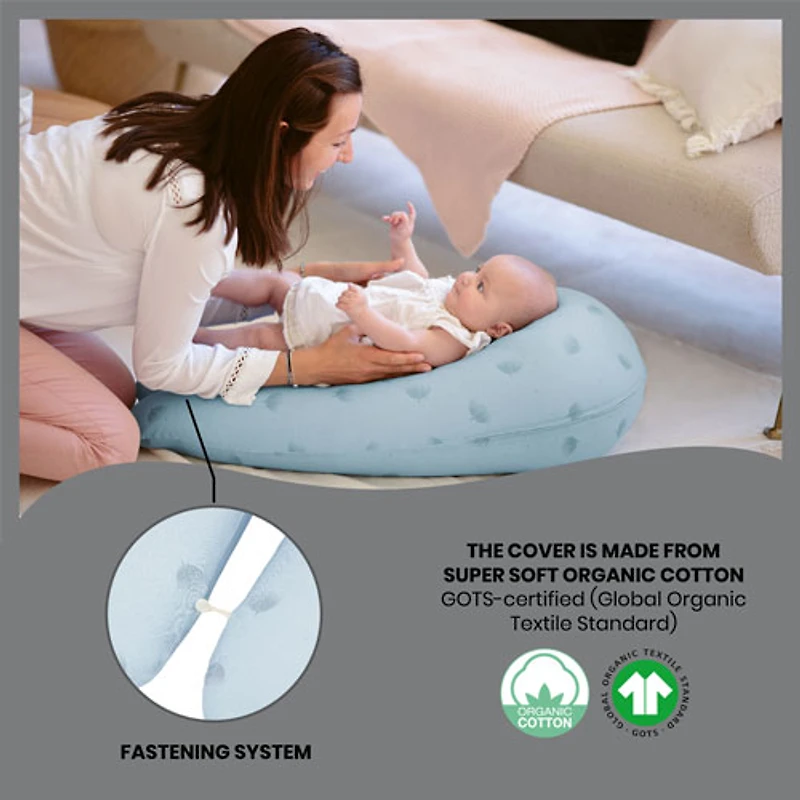 Coussin de maternité B.Love en forme de U de Babymoov - Bleu