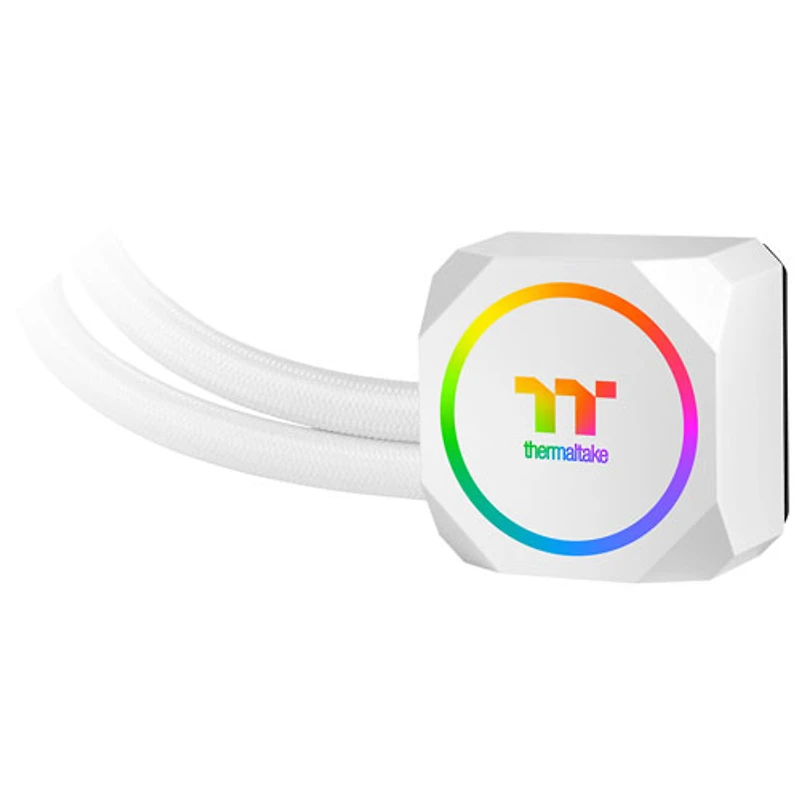 Refroidisseur liquide ARVB de 120 mm TH360 de Thermaltake pour unité centrale - Blanc