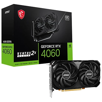 MSI GeForce RTX 4060 VENTUS 2X 8GB GDDR6 Video Card