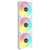 Corsair iCUE Link QX120 RGB 120mm PWM Triple Fans Starter Kit - White
