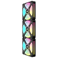 Corsair iCUE Link QX120 RGB 120mm PWM Triple Fans Starter Kit - Black