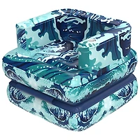 Chaise longue de piscine gonflable 2-en-1 de Hurley (1531010B) - Bleu