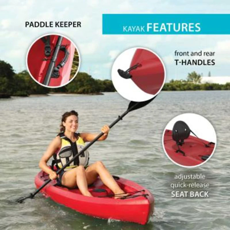 Lifetime Wave 6 ft. Youth Kayak with Paddle - Orange