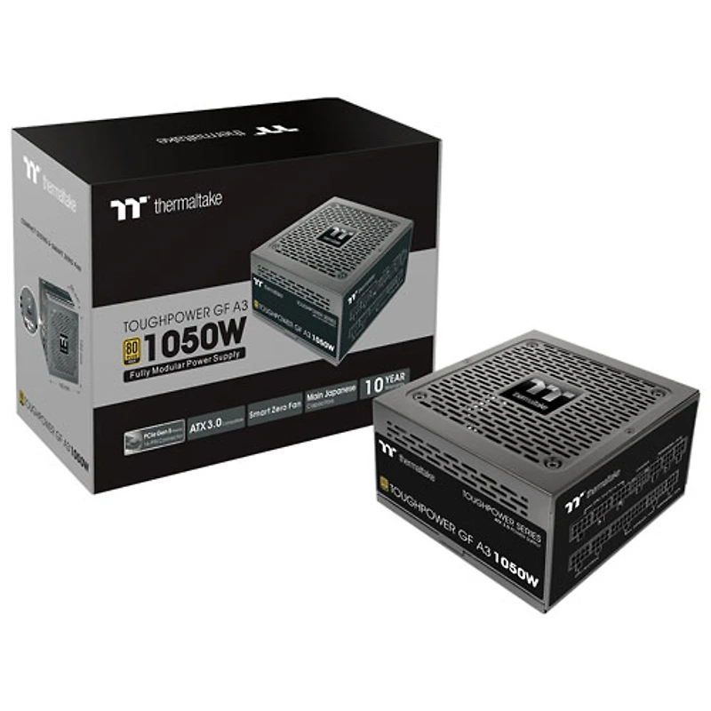 Bloc d'alimentation modulaire ATX de 1050 W série Toughpower GF A3 Gold de Thermaltake