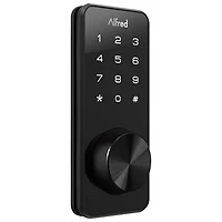 Alfred DB1S Bluetooth Smart Deadbolt Lock with Key - Black