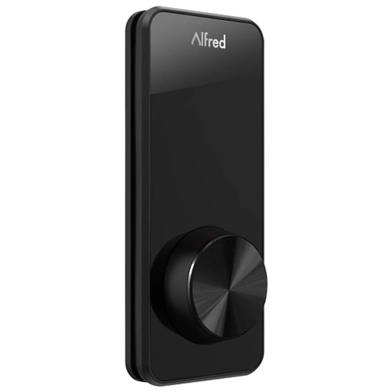 Alfred DB1S Bluetooth Smart Deadbolt Lock with Key - Black