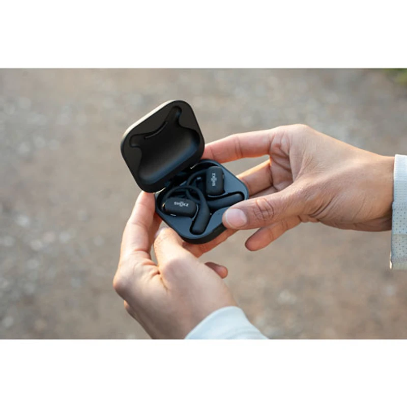 Shokz OpenFit Open-Ear True Wireless Earbuds - Black