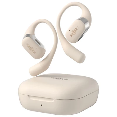 Écouteurs ouverts 100 % sans fil OpenFit de Shokz - Beige