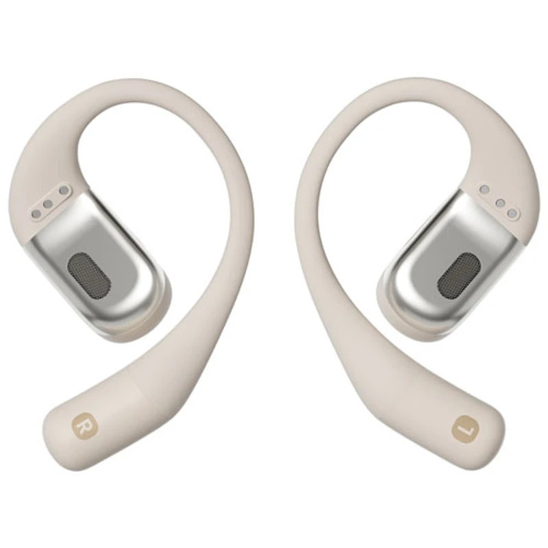 Écouteurs ouverts 100 % sans fil OpenFit de Shokz - Beige