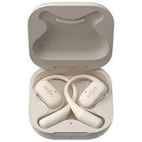 Écouteurs ouverts 100 % sans fil OpenFit de Shokz - Beige