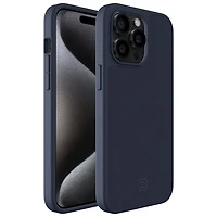 Incipio Cru Leather Fitted Hard Shell Case with MagSafe for iPhone 15 Pro Max - Navy - Only at Best Buy