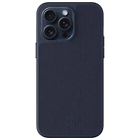 Incipio Cru Leather Fitted Hard Shell Case with MagSafe for iPhone 15 Pro Max - Navy - Only at Best Buy