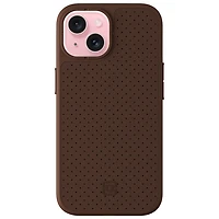 Incipio Cru Leather Fitted Hard Shell Case with MagSafe for iPhone 16e/15/14/13 - Brown - Only at Best Buy