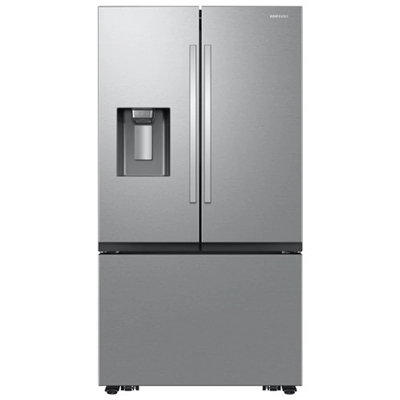 Réfrigérateur à deux portes de 30,5 pi³ et 36 po avec distributeur d'eau et de glaçons de Samsung (RF32CG5400SRAA) - Inox