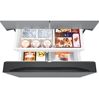 Réfrigérateur à deux portes de 30,5 pi³ et 36 po avec distributeur d'eau et de glaçons de Samsung (RF32CG5400SRAA) - Inox
