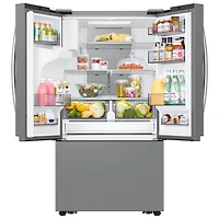 Samsung 36" 25.5 Cu. Ft. French Door SpaceMax Counter Depth Refrigerator w/ Water & Ice Dispenser (RF27CG5900SRAC) - Stainless