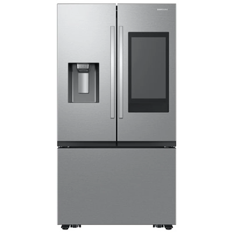 Réfrigérateur à deux portes de 30 pi³ et 36 po avec distributeur d'eau et de glaçons de Samsung (RF32CG5900SRAC) - Inox