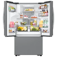 Réfrigérateur à deux portes de 30 pi³ et 36 po avec distributeur d'eau et de glaçons de Samsung (RF32CG5900SRAC) - Inox