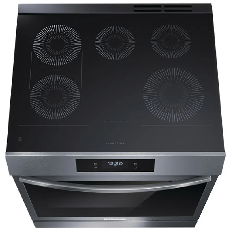 Cuisinière induction convection véritable Air Fry 30 po 6,2 pi³ Gallery Frigidaire (GCFI306CBD) - Acier inoxydable noir