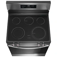 Cuisinière électrique autonome à 5 éléments avec ventilateur à convection et friture à l'air 5,3 pi³ 30 po de Frigidaire (FCRE308CAS) - Inox