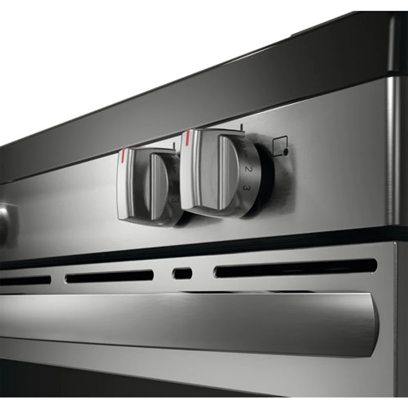Cuisinière électrique autonome à 5 éléments avec ventilateur à convection et friture à l'air 5,3 pi³ 30 po de Frigidaire (FCRE308CAS) - Inox