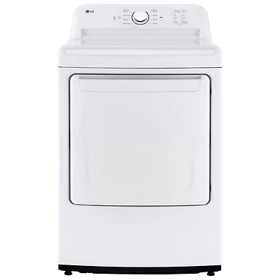 LG 7.3 Cu. Ft. Electric Dryer (DLE6100W) - White