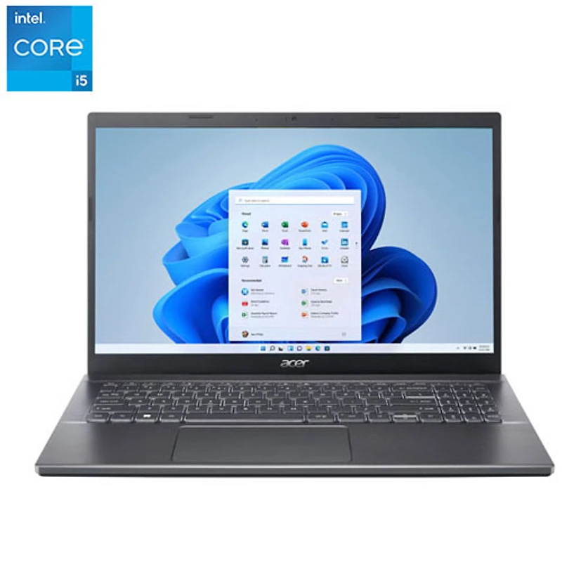 Portable de 15,6 po Aspire 5 d'Acer - Fer (Core i5-12450H d'Intel/SSD 512 Go/RAM 8 Go/Windows 11)