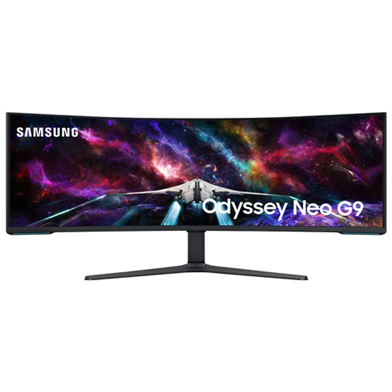 Samsung 57" 8K Ultra HD 240Hz 1ms GTG Curved VA LED FreeSync Gaming Monitor (LS57CG952NNXZA) - Black/White