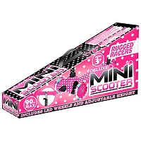 Trottinette à 3 roulettes avec lumières DEL Deluxe Mini de Rugged Racers - Pois roses