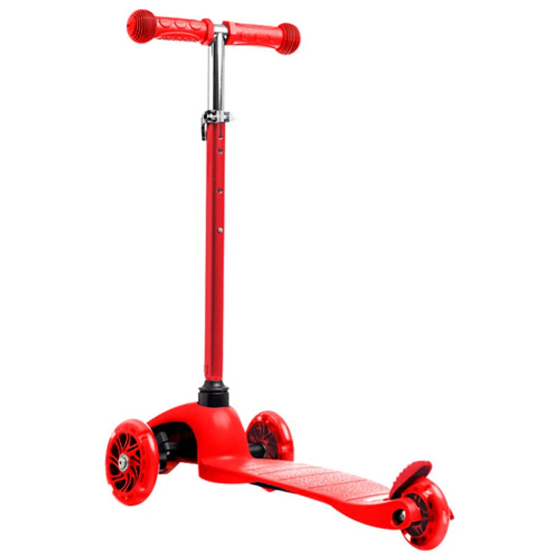 Trottinette pliable à 3 roues Deluxe Mini de Rugged Racers - Rouge