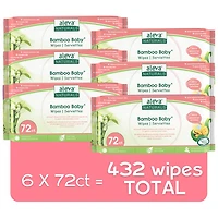 Lingettes en bambou peau sensible pour bébé d'Aleva Naturals - 432 lingettes