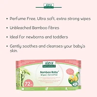 Lingettes en bambou peau sensible pour bébé d'Aleva Naturals - 432 lingettes
