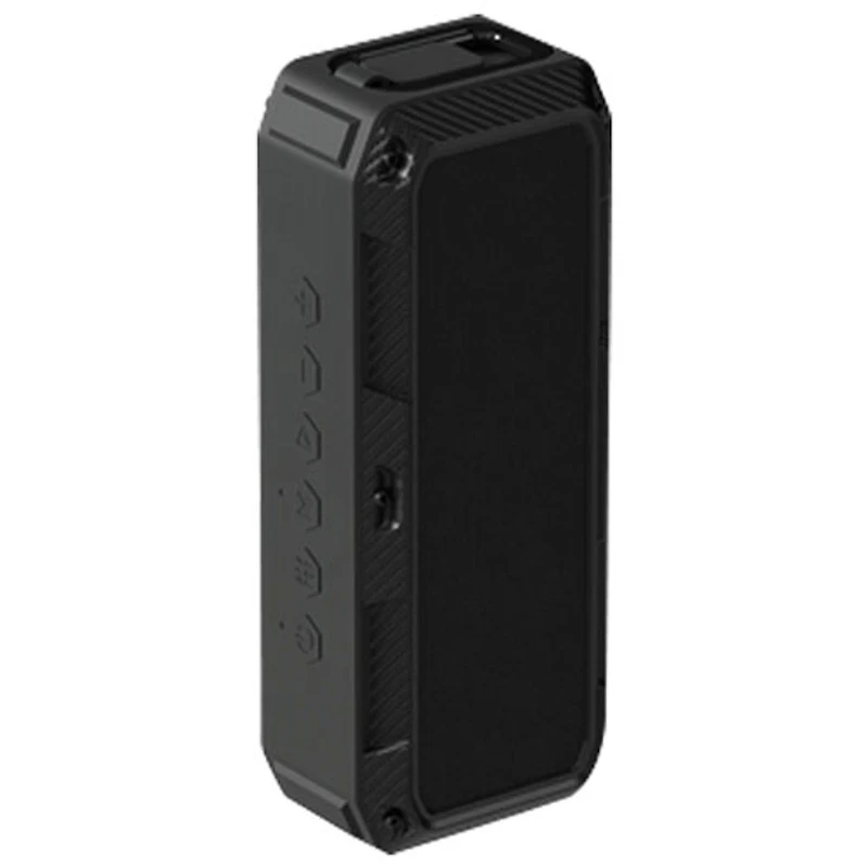Haut-parleur sans fil portatif Bluetooth Impact de Raycon - Noir fibre de carbone
