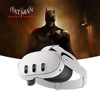 Casque de réalité virtuelle de 128 Go Quest 3 de Meta avec manettes Touch Plus et Batman : Arkham Shadow