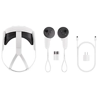Casque de réalité virtuelle de 128 Go Quest 3 de Meta avec manettes Touch Plus et Batman : Arkham Shadow