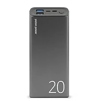 Chargeur portable USB-A/USB-C de 20 000 mAh Piston Power de LOGiiX - Gris