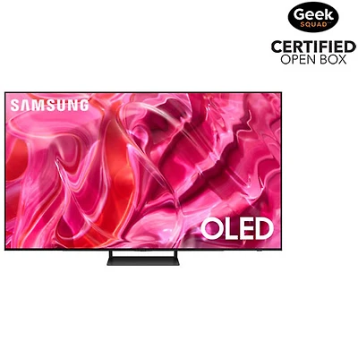 Open Box - Samsung 55" S90C Series 4K UHD HDR OLED Tizen Smart TV (QN55S90CAFXZC) - 2023 - Titan Black